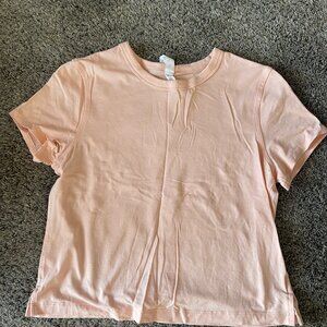 Lululemon Peach Crop Shirt